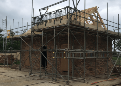 Scaffolding access with loading bay, Ashwell