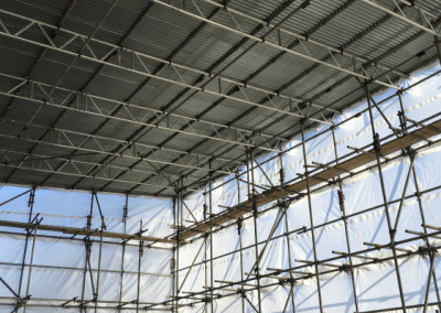 Temporary Roof scaffold, Slipton, East Northants